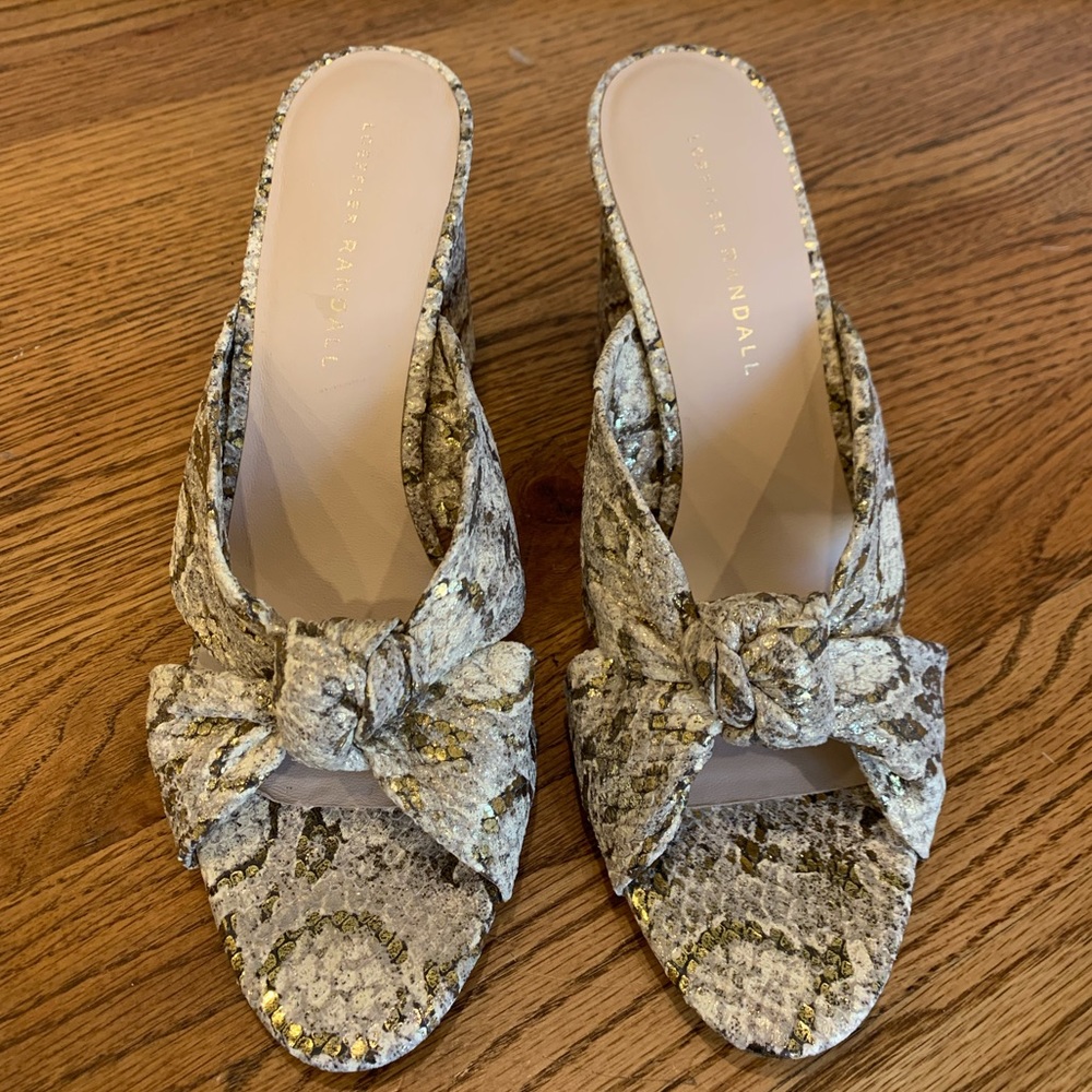 Loeffler Randall Coco Snakeskin Sandals
